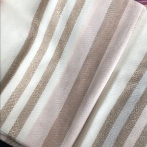 Blush, Ivory, Tan, Gold scarf